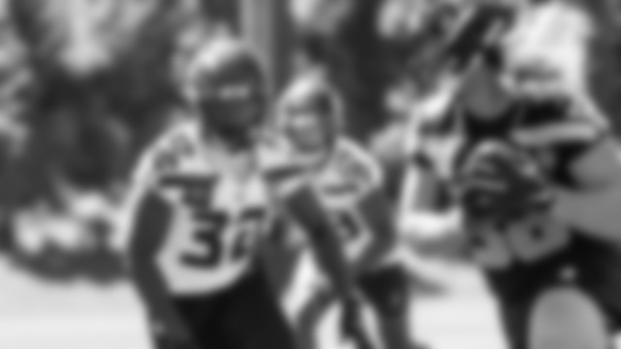 Seahawks safety Jerrick Reed II (32) participated in a workout on day three of OTAs on Friday, May 30, 2025 at the Virginia Mason Athletic Center.