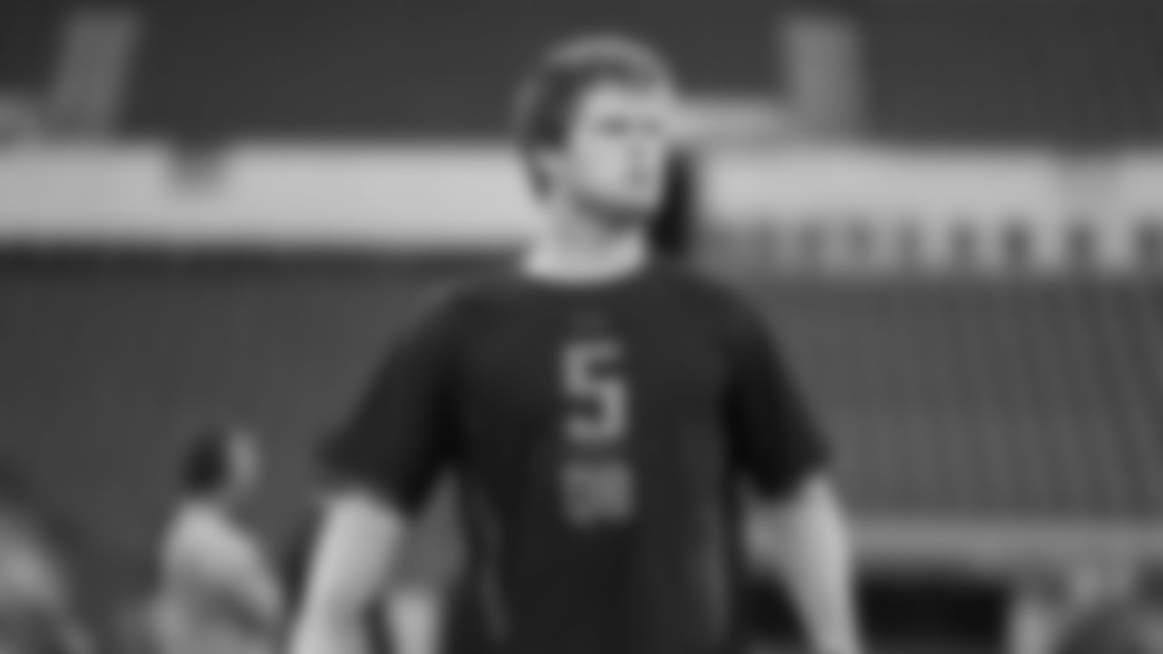 Southern California quarterback Sam Darnold looks on during the 2018 NFL Scouting Combine on Saturday, March 3, 2018 in Indianapolis. (Ben Liebenberg via AP)