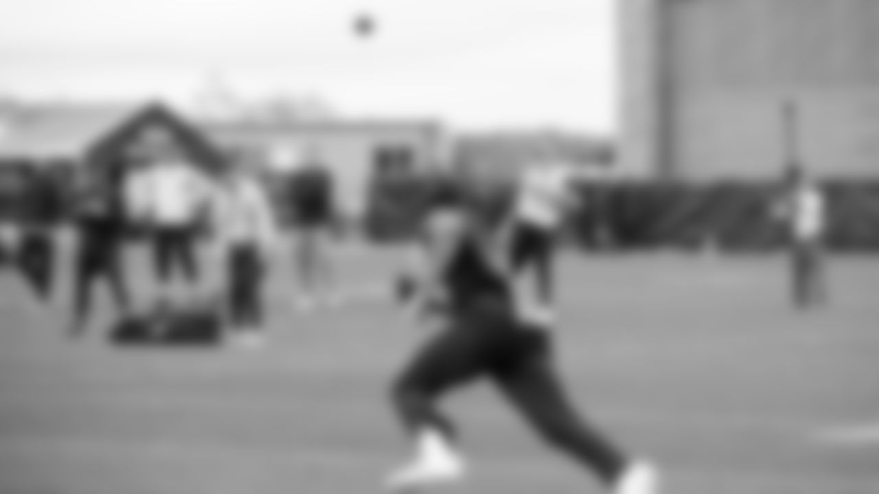 Seahawks quarterback Drew Lock (2) participated in a workout on May 7, 2025 at the Virginia Mason Athletic Center.