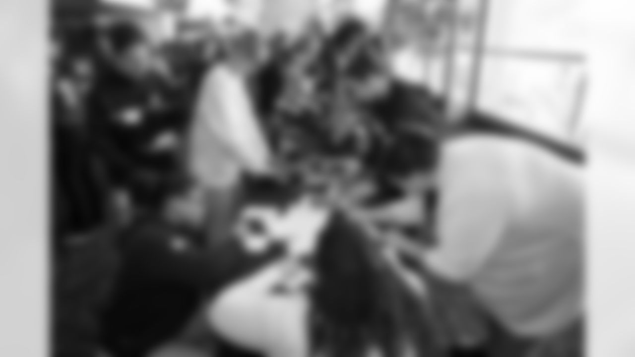 The Pittsburgh Steelers, Pittsburgh Pirates, Pittsburgh Penguins Pittsburgh Riveters, Pittsburgh Riverhounds, Pittsburgh Passion, and the Pittsburgh Women + Sports Collective partnered with Operation Warm at Acrisure Stadium on National Girls and Women in Sports Day to provide female athletes from Pittsburgh Public Schools with the gear they need to participate in sports on Wednesday February 4, 2026 in Pittsburgh, PA. (Karl Roser / Pittsburgh Steelers)