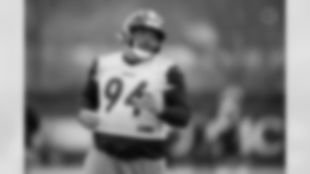 Pittsburgh Steelers defensive end Yahya Black (94) during practice at the UPMC Rooney Sports Complex preparing for a Wild Card matchup against the Houston Texans, Friday, Jan. 9, 2026 in Pittsburgh, PA. (Karl Roser / Pittsburgh Steelers)