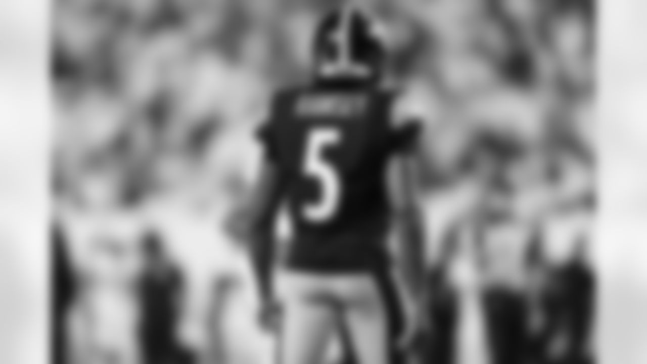 Pittsburgh Steelers cornerback Jalen Ramsey (5) during a regular season game between the Pittsburgh Steelers and the Cincinnati Bengals, Thursday, Oct. 16, 2025 in Cincinnati, OH. (Karl Roser / Pittsburgh Steelers)
