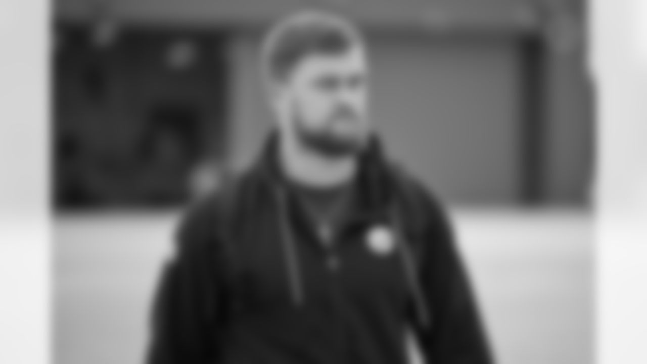 Pittsburgh Steelers defensive end Logan Lee (91) travels to Charlotte on Wednesday August 20, 2025 for the Week 3 preseason matchup against the Carolina Panthers. (Karl Roser / Pittsburgh Steelers)