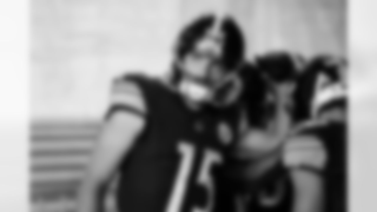 Pittsburgh Steelers wide receiver Ben Skowronek (15) during a regular season game between the Pittsburgh Steelers and the Cincinnati Bengals, Thursday, Oct. 16, 2025 in Cincinnati, OH. (Karl Roser / Pittsburgh Steelers)