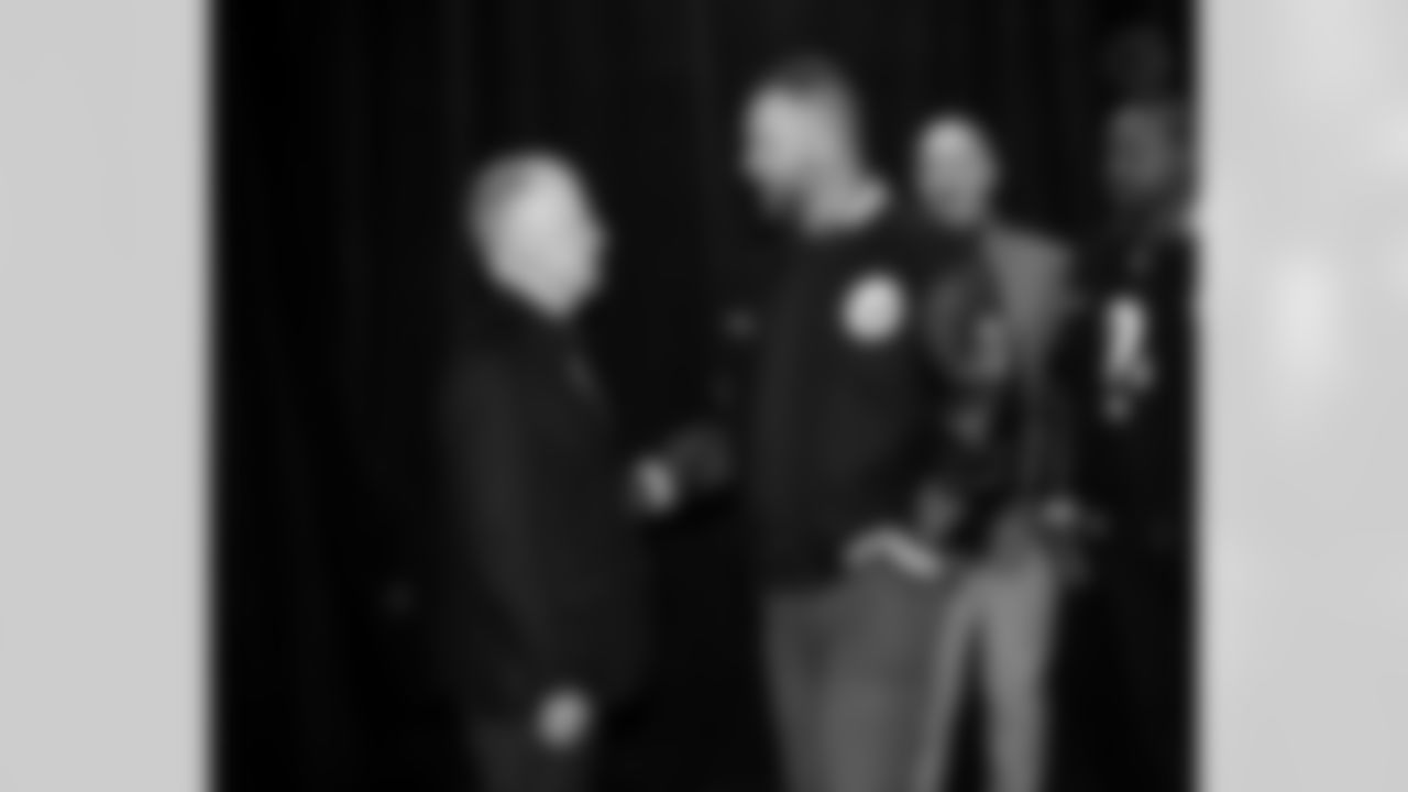 Pittsburgh Steelers president Art Rooney II and legend Ben Roethlisberger prior to a regular season game between the Pittsburgh Steelers and the Miami Dolphins, Monday, Dec. 15, 2025 in Pittsburgh, PA. The Steelers defeated the Dolphins 28-15. (Karl Roser / Pittsburgh Steelers)