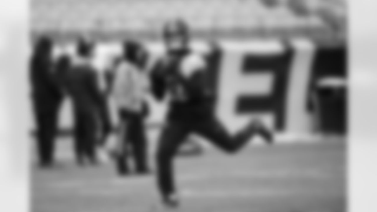 Pittsburgh Steelers wide receiver Max Hurleman (84) during practice at Acrisure Stadium preparing for a Week 18 matchup against the Baltimore Ravens, Friday, Jan. 2, 2026 in Pittsburgh, PA. (Karl Roser / Pittsburgh Steelers)