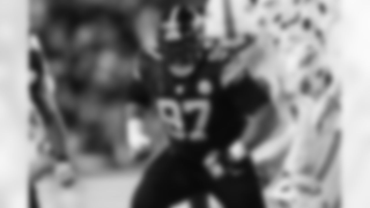 Pittsburgh Steelers defensive tackle Cameron Heyward (97) during a regular season game between the Pittsburgh Steelers and the Miami Dolphins, Monday, Dec. 15, 2025 in Pittsburgh, PA. The Steelers defeated the Dolphins 28-15. (Alysa Rubin / Pittsburgh Steelers)