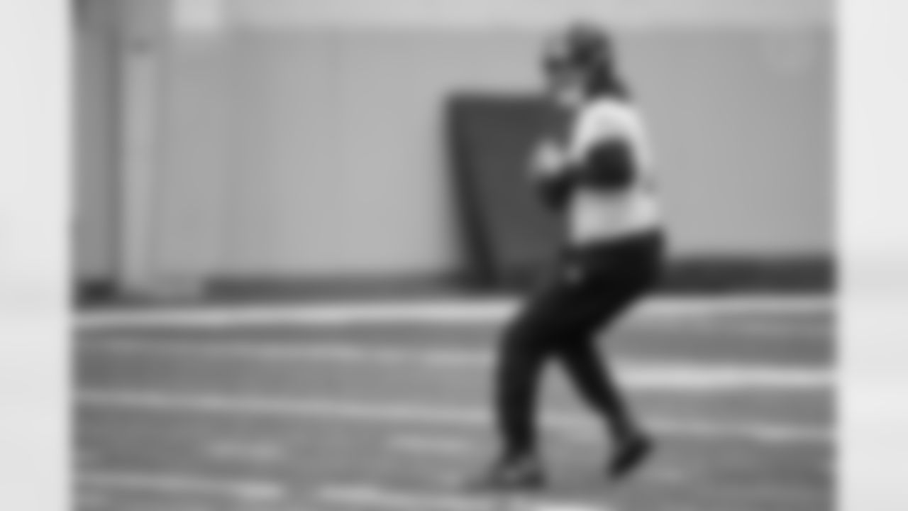 Pittsburgh Steelers quarterback Mason Rudolph (2) during practice at the UPMC Rooney Sports Complex preparing for a Week 15 matchup against the Miami Dolphins, Friday, Dec. 12, 2025 in Pittsburgh, PA. (Karl Roser / Pittsburgh Steelers)