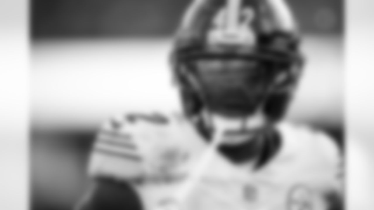 Pittsburgh Steelers cornerback James Pierre (42) during a regular season game between the Pittsburgh Steelers and the Baltimore Ravens, Sunday, Dec. 7, 2025 in Baltimore, MD. The Steelers defeated the Ravens 27-22. (Karl Roser / Pittsburgh Steelers)