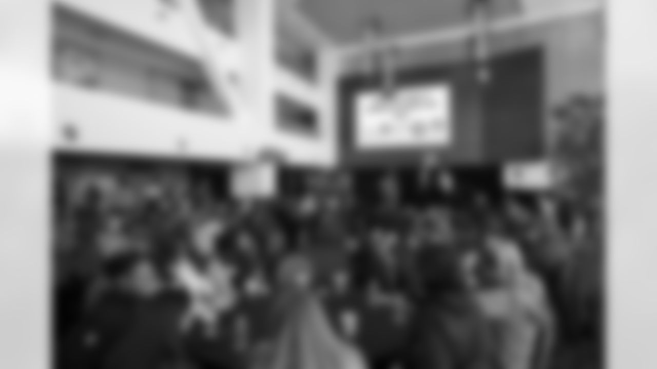 The Pittsburgh Steelers, Pittsburgh Pirates, Pittsburgh Penguins Pittsburgh Riveters, Pittsburgh Riverhounds, Pittsburgh Passion, and the Pittsburgh Women + Sports Collective partnered with Operation Warm at Acrisure Stadium on National Girls and Women in Sports Day to provide female athletes from Pittsburgh Public Schools with the gear they need to participate in sports on Wednesday February 4, 2026 in Pittsburgh, PA. (Karl Roser / Pittsburgh Steelers)