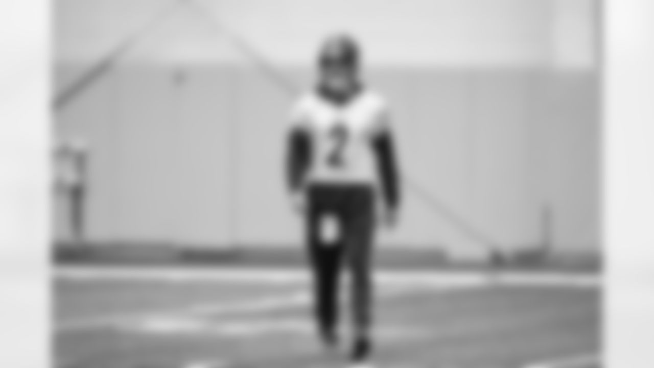 Pittsburgh Steelers quarterback Mason Rudolph (2) during practice at the UPMC Rooney Sports Complex preparing for a Week 14 matchup against the Baltimore Ravens, Wednesday, Dec. 3, 2025 in Pittsburgh, PA. (Karl Roser / Pittsburgh Steelers)