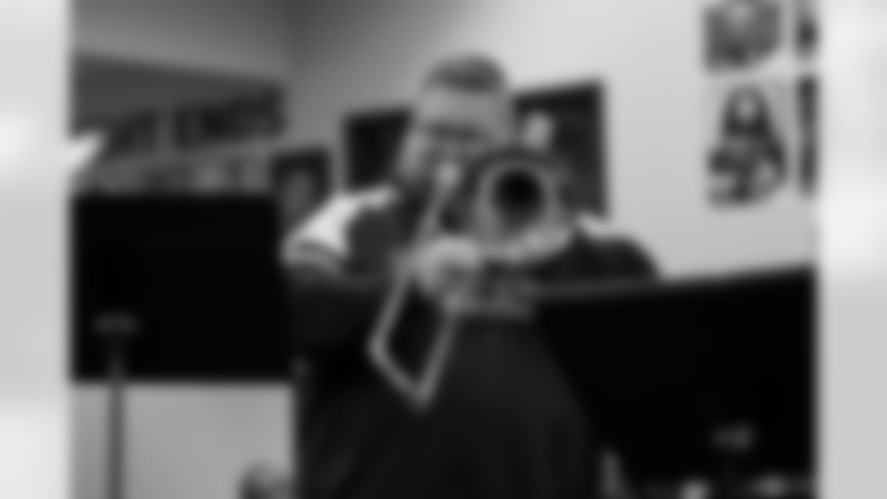 The Pittsburgh Symphony performs holiday music for the Steelers at the UPMC Rooney Sports Complex Thursday, Dec. 18, 2025 in Pittsburgh, PA. (Alysa Rubin / Pittsburgh Steelers)