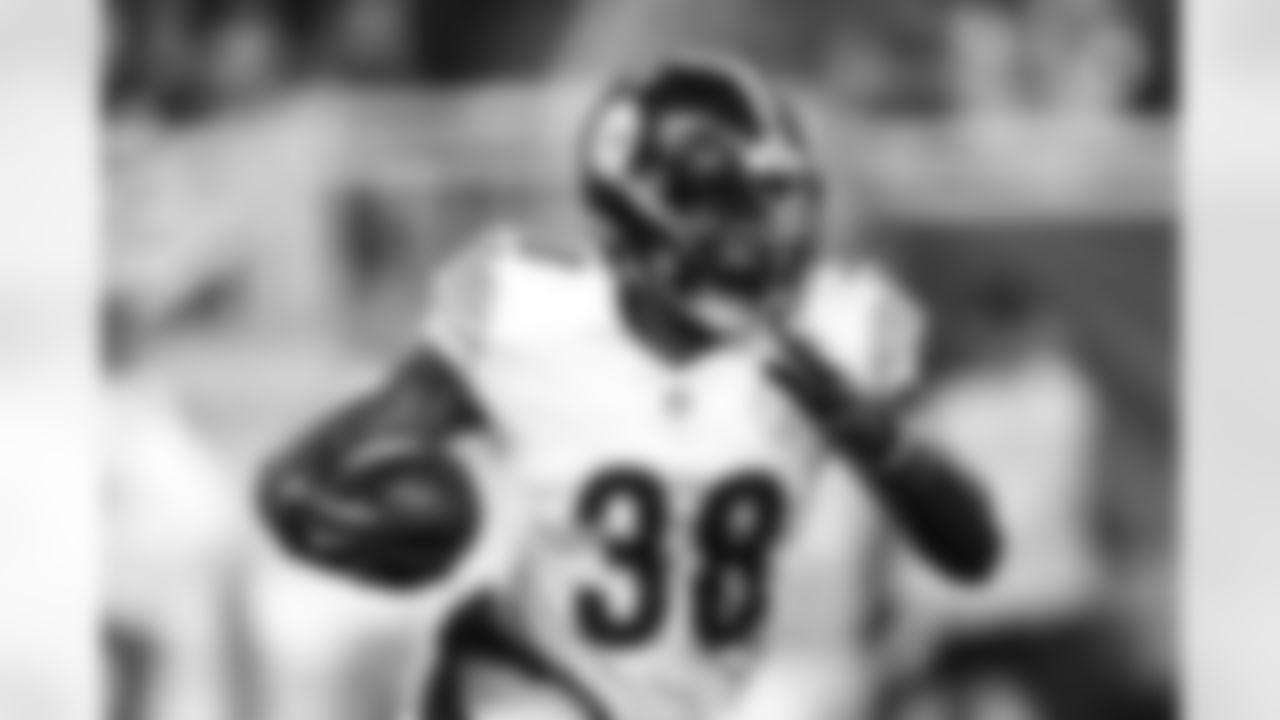 Pittsburgh Steelers running back La'Mical Perine (38) during a preseason game between the Pittsburgh Steelers and the Detroit Lions, on Saturday August 24, 2024 in Detroit, Michigan. (Karl Roser / Pittsburgh Steelers)