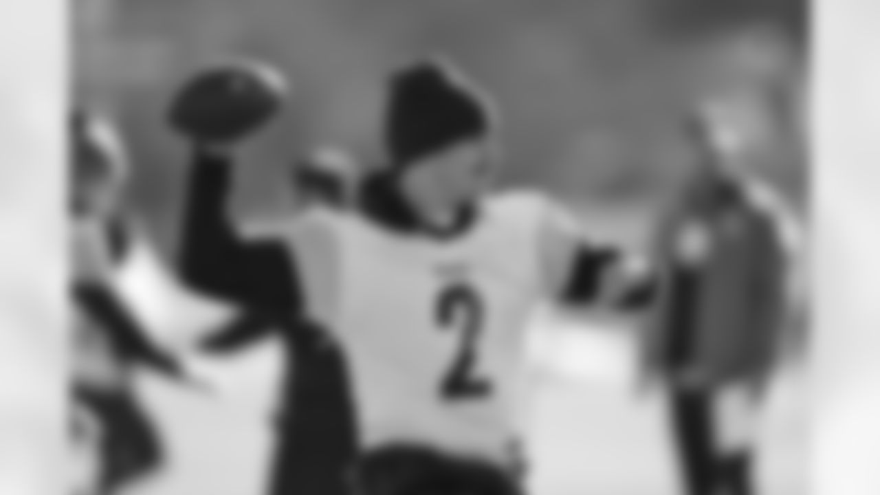 Pittsburgh Steelers quarterback Mason Rudolph (2) during practice at the UPMC Rooney Sports Complex preparing for a Week 16 matchup against the Detroit Lions, Wednesday, Dec. 17, 2025 in Pittsburgh, PA. (Karl Roser / Pittsburgh Steelers)