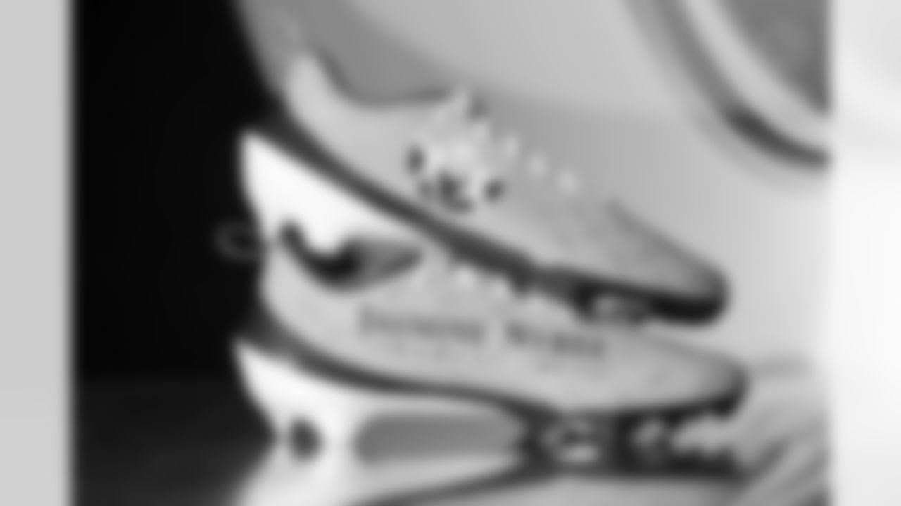 Pittsburgh Steelers cornerback Joey Porter Jr. (24) will showcase his custom cleats supporting Jasmine Nyree Campus during Week 13. (Alysa Rubin / Pittsburgh Steelers)