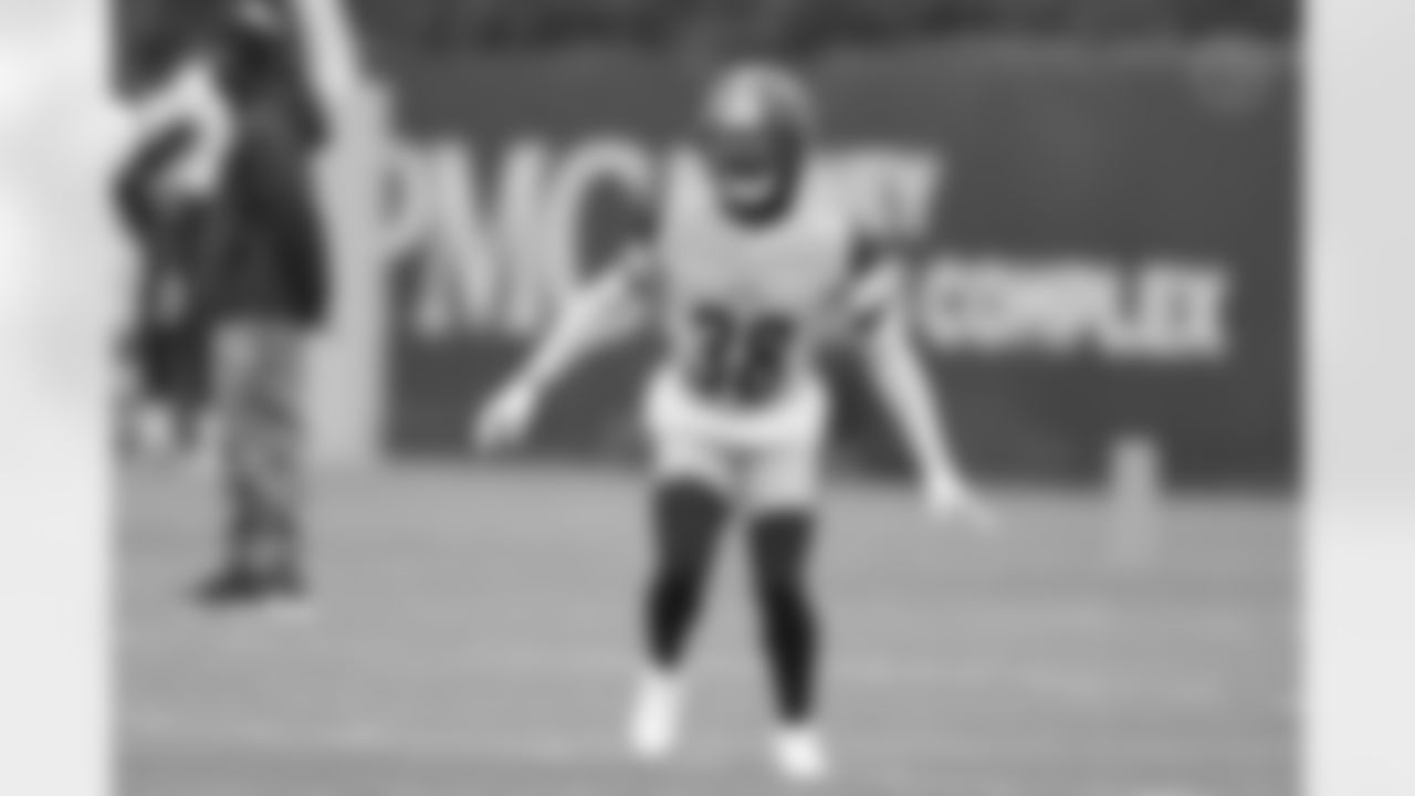 Pittsburgh Steelers defensive back D'Shawn Jamison (38) during practice at the UPMC Rooney Sports Complex preparing for a Week 12 matchup against the Chicago Bears, Thursday, Nov. 20, 2025 in Pittsburgh, PA. (Karl Roser / Pittsburgh Steelers)