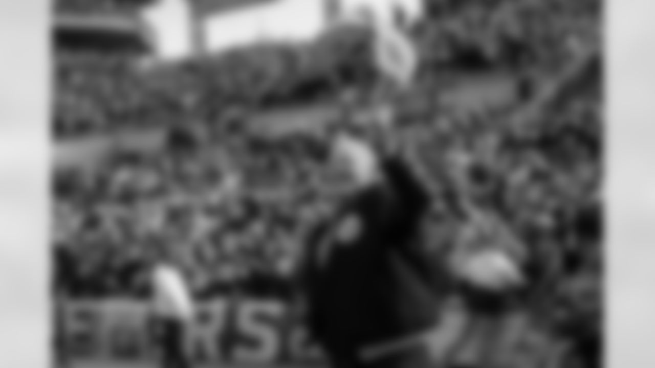 Jon Kolb led the Terrible Towel Twirl for the Steelers game against the Baltimore Ravens in 2024