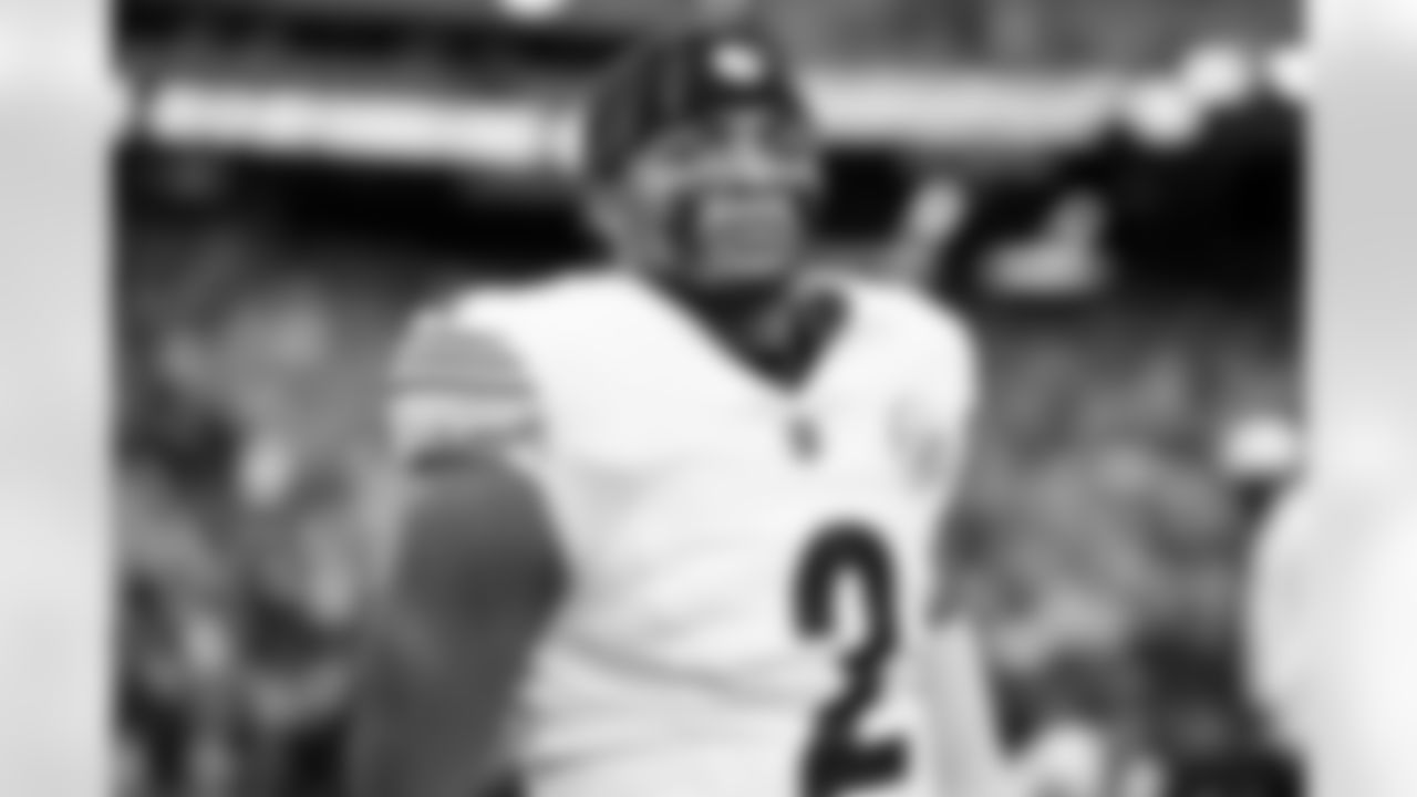 Pittsburgh Steelers quarterback Justin Fields (2) prior to a regular season game between the Pittsburgh Steelers and the Las Vegas Raiders, Sunday, Oct. 13, 2024 in Las Vegas, NV. (Karl Roser / Pittsburgh Steelers)