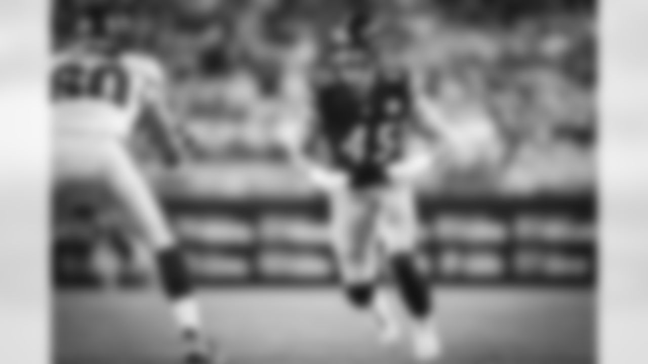 Pittsburgh Steelers linebacker Julius Welschof (45) during a preseason game between the Pittsburgh Steelers and the Tampa Bay Buccaneers, Saturday, Aug. 16, 2025 in Pittsburgh, PA. (Karl Roser / Pittsburgh Steelers)