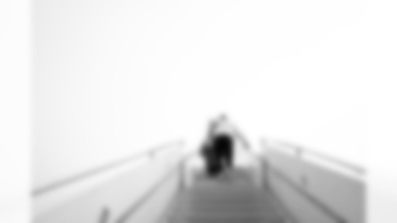 Pittsburgh Steelers offensive lineman Calvin Anderson (67) travels to Los Angeles on Saturday, Nov. 8, 2025 for the Week 10 regular season matchup against the Los Angeles Chargers. (Karl Roser / Pittsburgh Steelers)