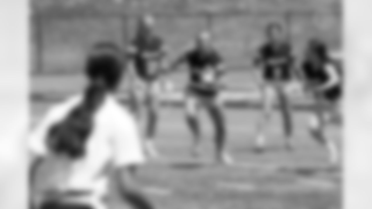 Week 6 of the Steelers' Girls High School Flag Football season on Sunday, May 11, 2024 at Bethel Park High School. (Brad Oskowski / Pittsburgh Steelers)