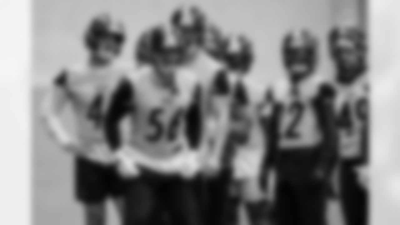 Pittsburgh Steelers linebacker Alex Highsmith (56) during practice at the UPMC Rooney Sports Complex preparing for a Wild Card matchup against the Houston Texans, Saturday, Jan. 10, 2026 in Pittsburgh, PA. (Alysa Rubin / Pittsburgh Steelers)
