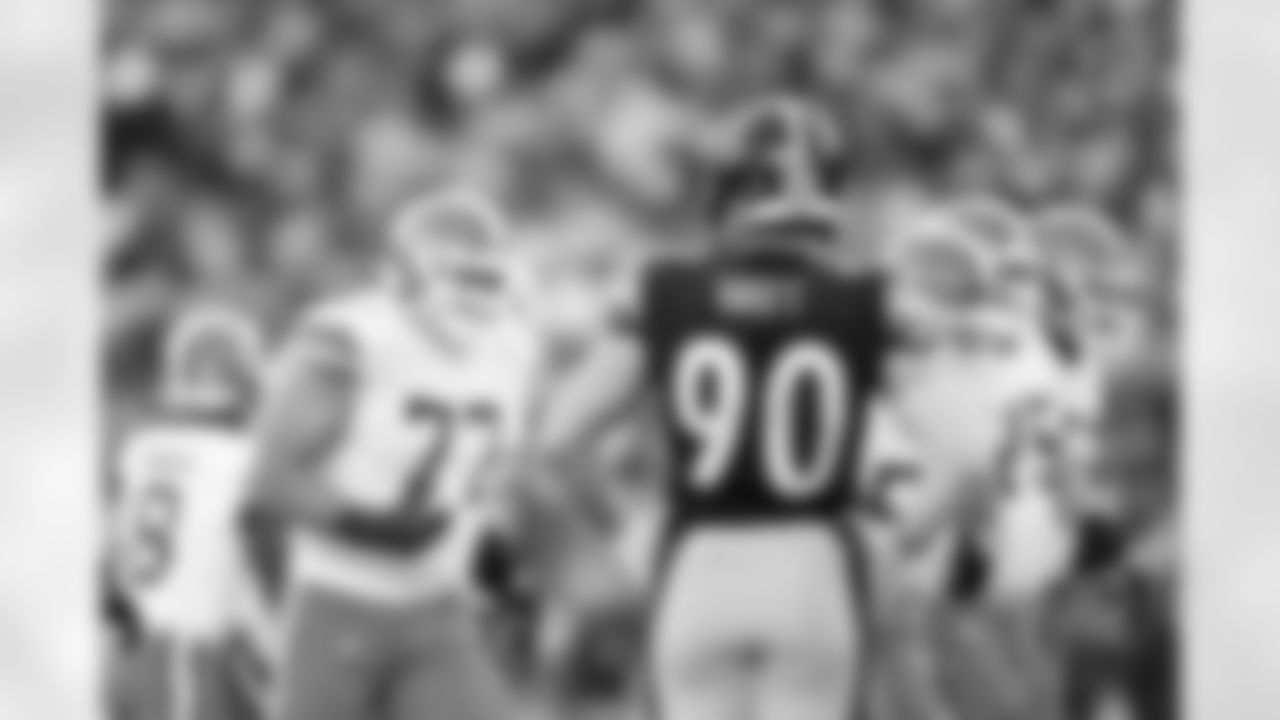 Pittsburgh Steelers linebacker T.J. Watt (90) during a regular season game between the Pittsburgh Steelers and the Cleveland Browns, Sunday, Dec. 8, 2024 in Pittsburgh, PA. (Karl Roser / Pittsburgh Steelers)