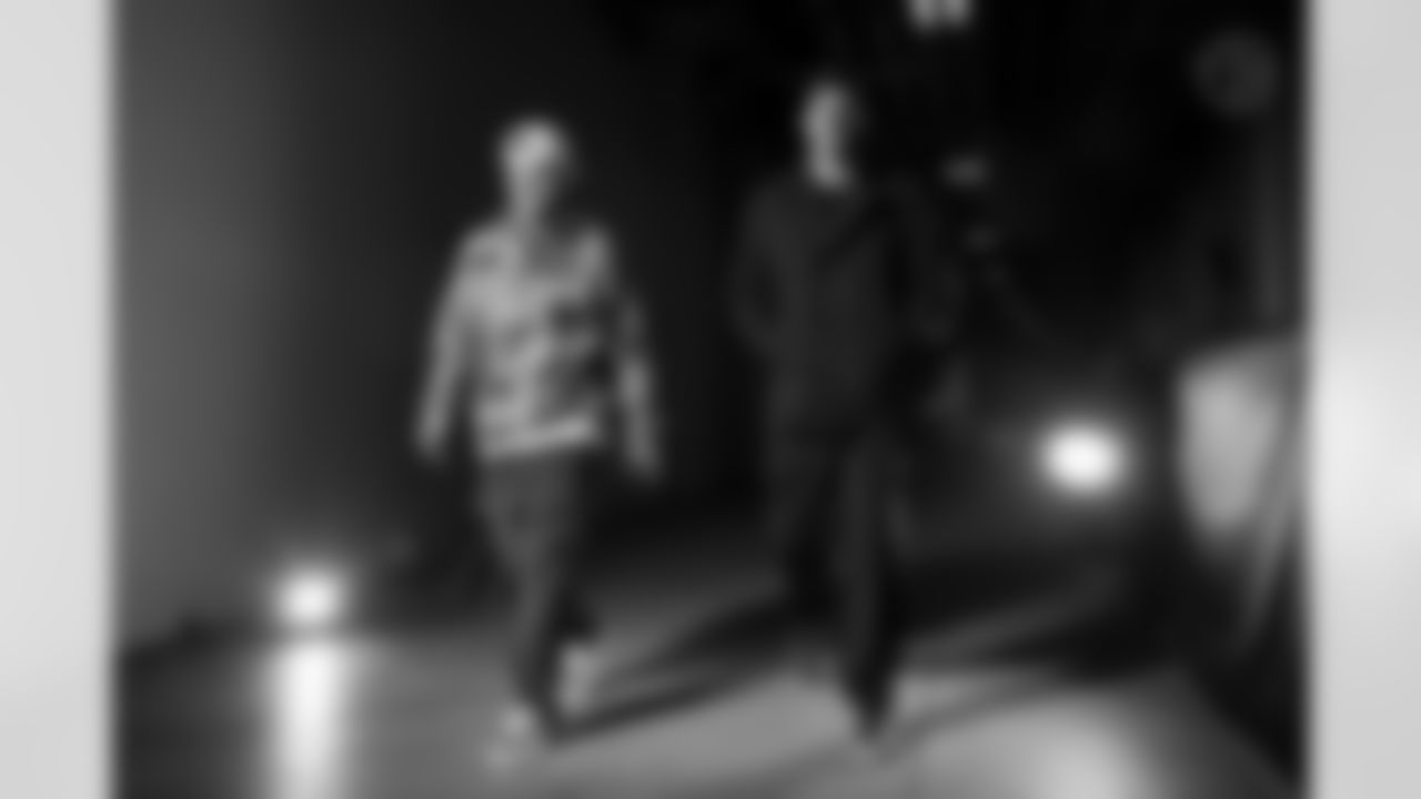 Pittsburgh Steelers wide receiver Scotty Miller (13) and quarterback Mason Rudolph (2) during a postseason Wild Card game between the Pittsburgh Steelers and the Houston Texans, Monday, Jan. 12, 2026 in Pittsburgh, PA. (Karl Roser / Pittsburgh Steelers)