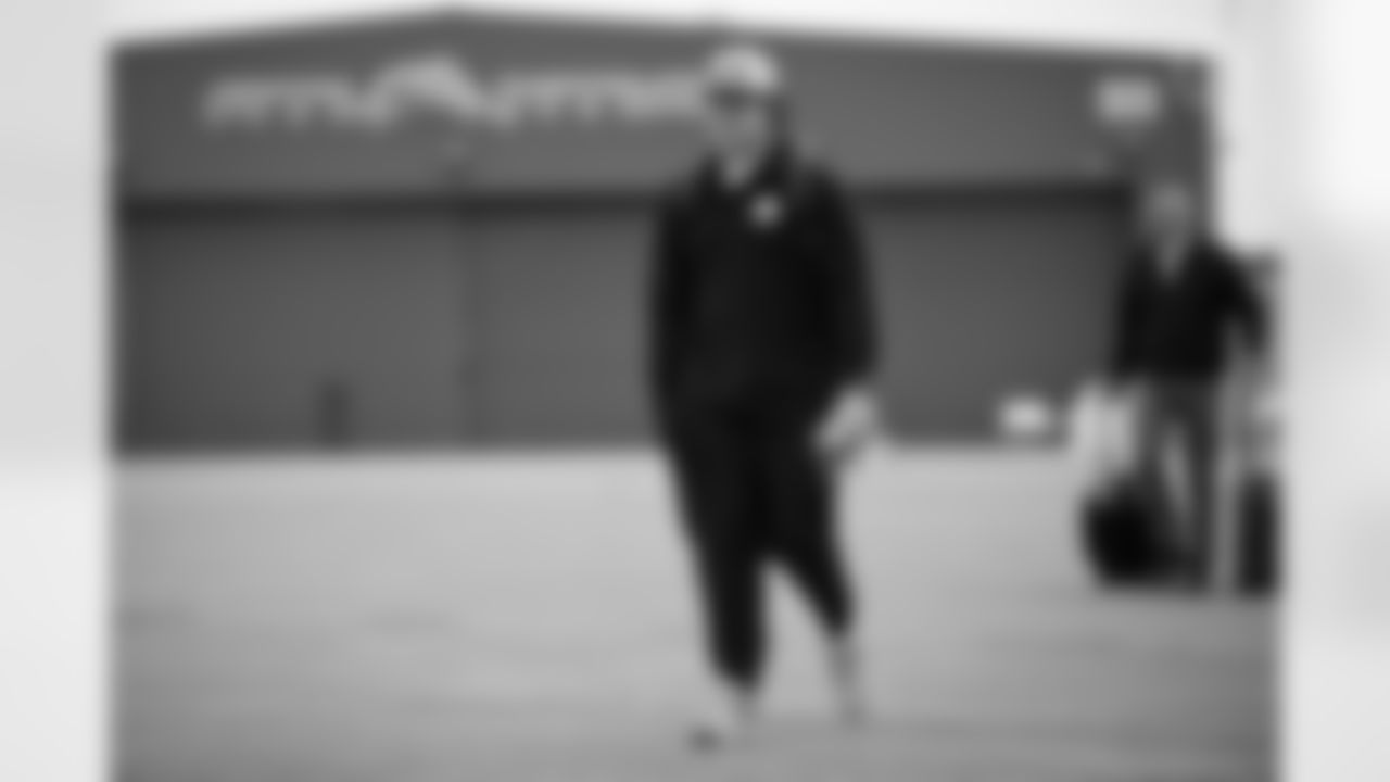 Pittsburgh Steelers linebacker Carson Bruener (44) travels to Detroit on Saturday, Dec. 20, 2025 for the Week 16 regular season matchup against the Detroit Lions. (Alysa Rubin / Pittsburgh Steelers)