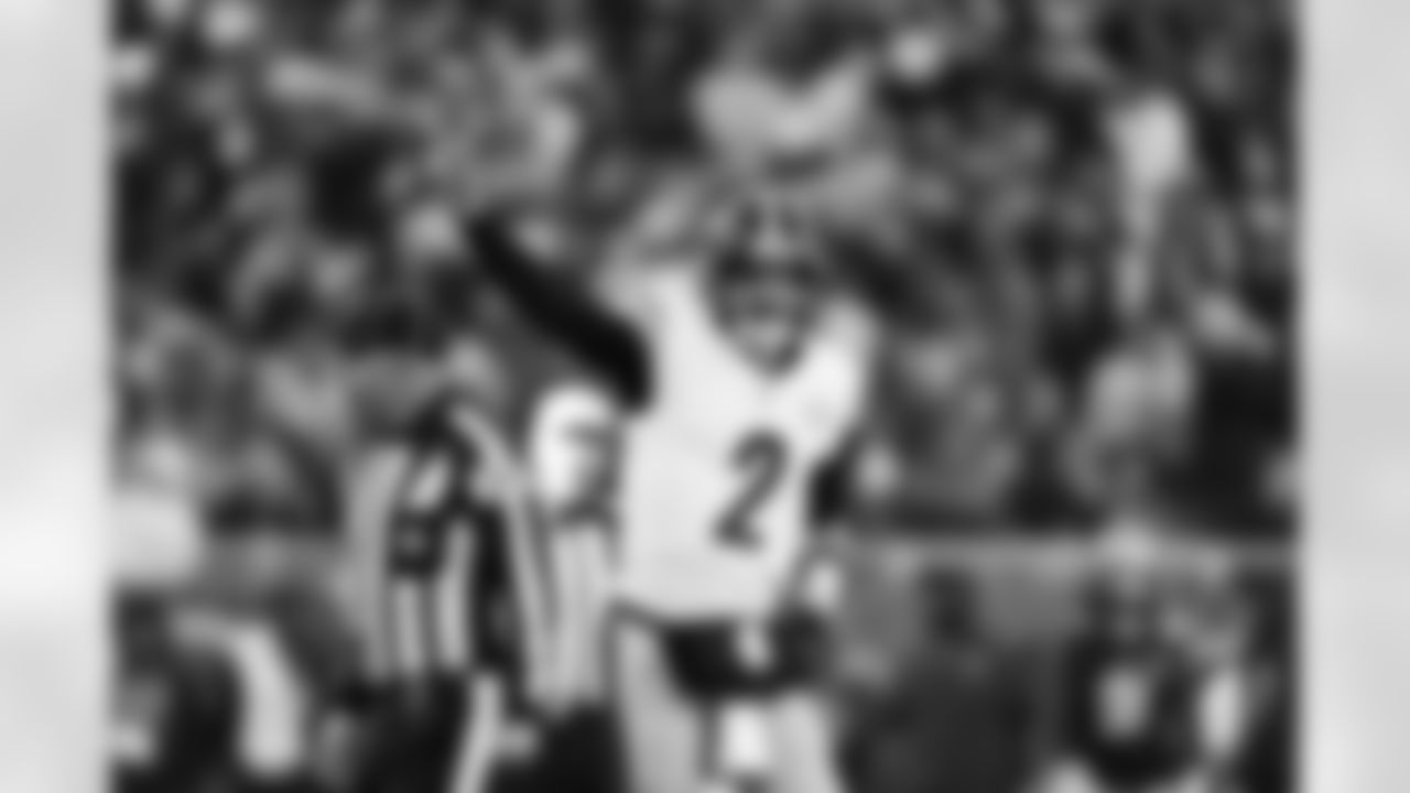 Pittsburgh Steelers quarterback Mason Rudolph (2) during a regular season game between the Pittsburgh Steelers and the Chicago Bears, Sunday, Nov. 23, 2025 in Chicago, IL. (Karl Roser / Pittsburgh Steelers)