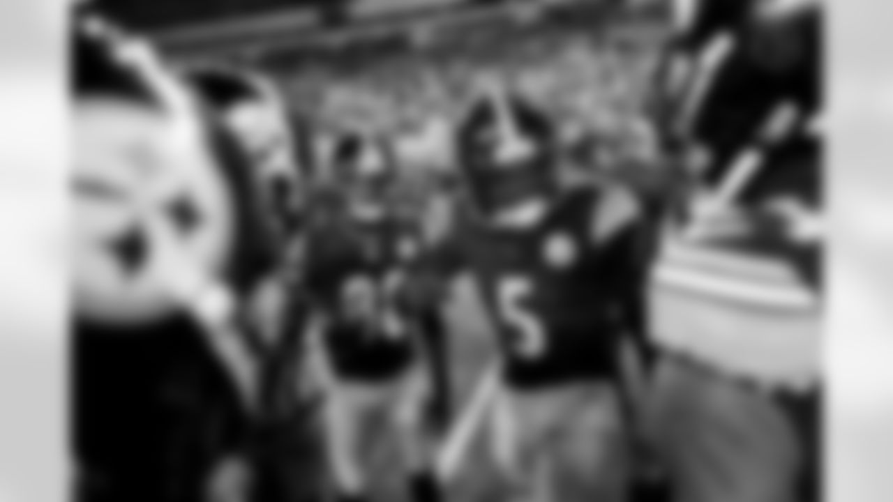 Pittsburgh Steelers cornerback Jalen Ramsey (5) during a postseason Wild Card game between the Pittsburgh Steelers and the Houston Texans, Monday, Jan. 12, 2026 in Pittsburgh, PA. (Karl Roser / Pittsburgh Steelers)