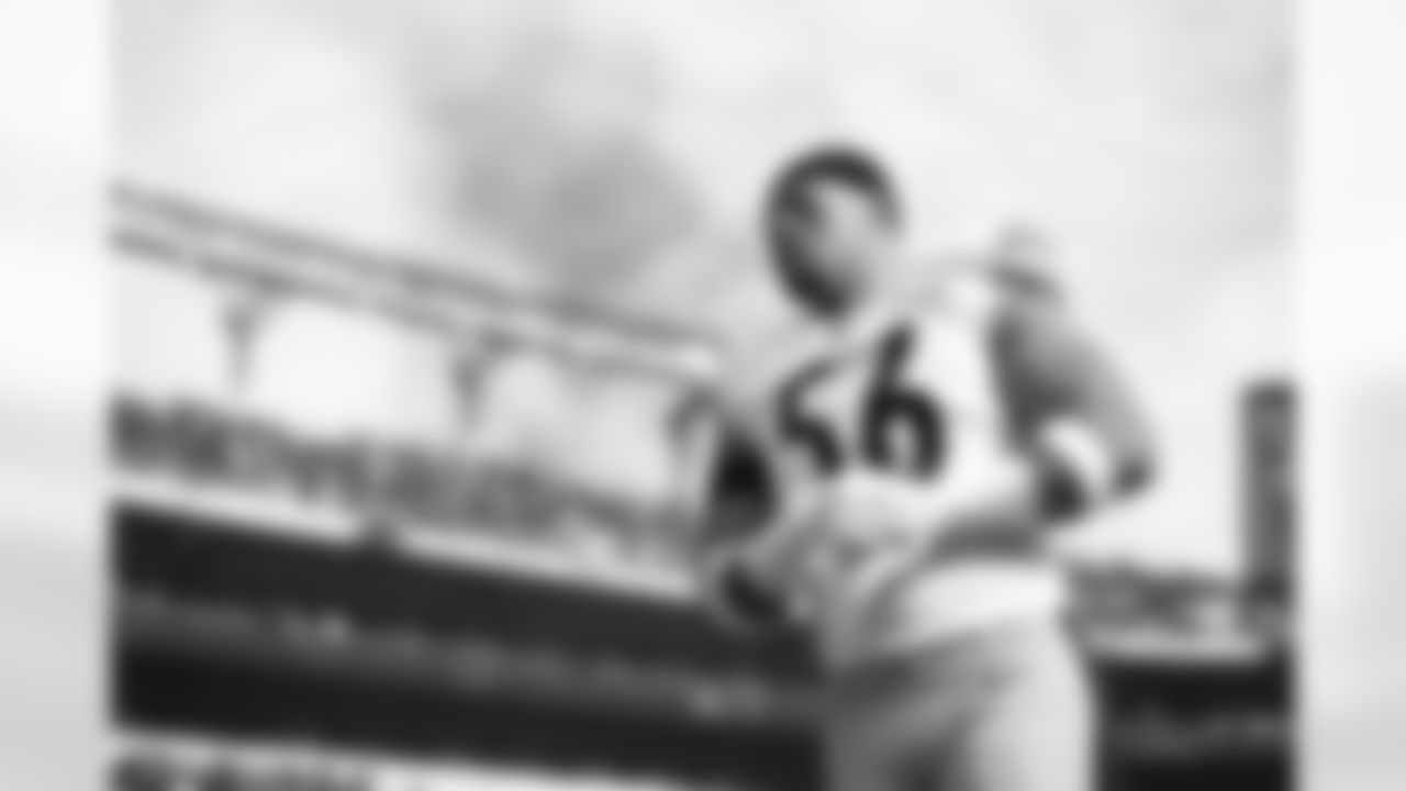 Pittsburgh Steelers linebacker Alex Highsmith (56) during a regular season game between the Pittsburgh Steelers and the Baltimore Ravens, Sunday, Dec. 7, 2025 in Baltimore, MD. (Jared Wickerham / Pittsburgh Steelers)