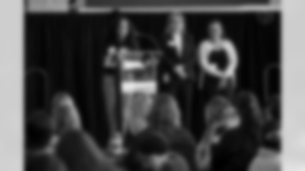 The Pittsburgh Steelers, Pittsburgh Pirates, Pittsburgh Penguins Pittsburgh Riveters, Pittsburgh Riverhounds, Pittsburgh Passion, and the Pittsburgh Women + Sports Collective partnered with Operation Warm at Acrisure Stadium on National Girls and Women in Sports Day to provide female athletes from Pittsburgh Public Schools with the gear they need to participate in sports on Wednesday February 4, 2026 in Pittsburgh, PA. (Karl Roser / Pittsburgh Steelers)