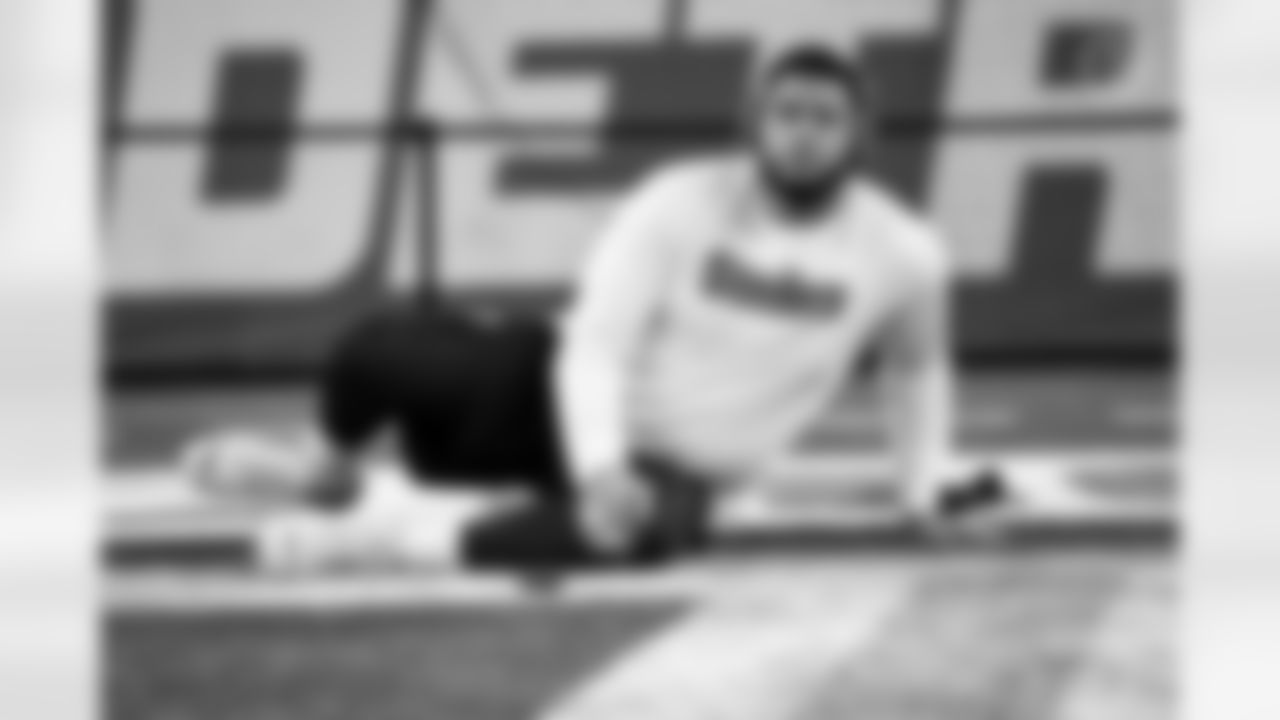 Pittsburgh Steelers offensive tackle Dylan Cook (60) during a regular season game between the Pittsburgh Steelers and the Detroit Lions, Sunday, Dec. 21, 2025 in Detroit, MI. (Alysa Rubin / Pittsburgh Steelers)