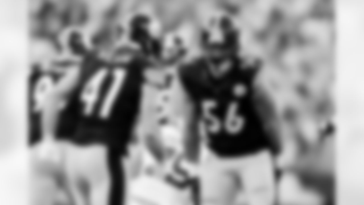 Pittsburgh Steelers linebacker Alex Highsmith (56) during a regular season game between the Pittsburgh Steelers and the Indianapolis Colts, Sunday, Nov. 2, 2025 in Pittsburgh, PA. (Karl Roser / Pittsburgh Steelers)