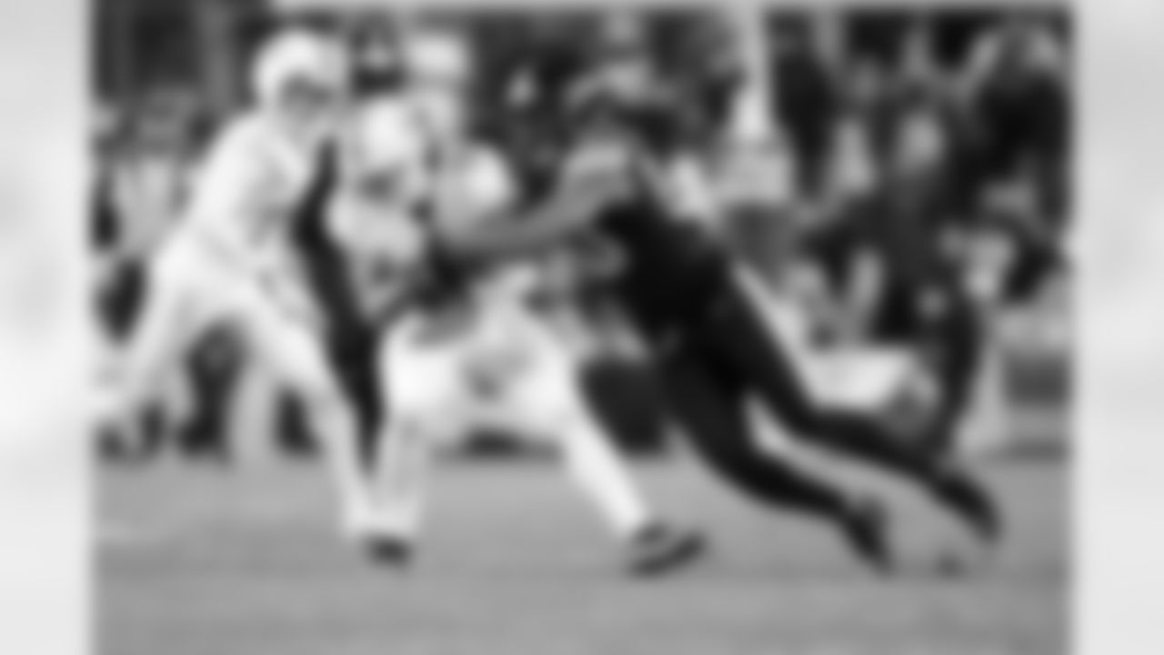 Pittsburgh Steelers linebacker Malik Harrison (50) during a regular season game between the Pittsburgh Steelers and the Miami Dolphins, Monday, Dec. 15, 2025 in Pittsburgh, PA. (Karl Roser / Pittsburgh Steelers)