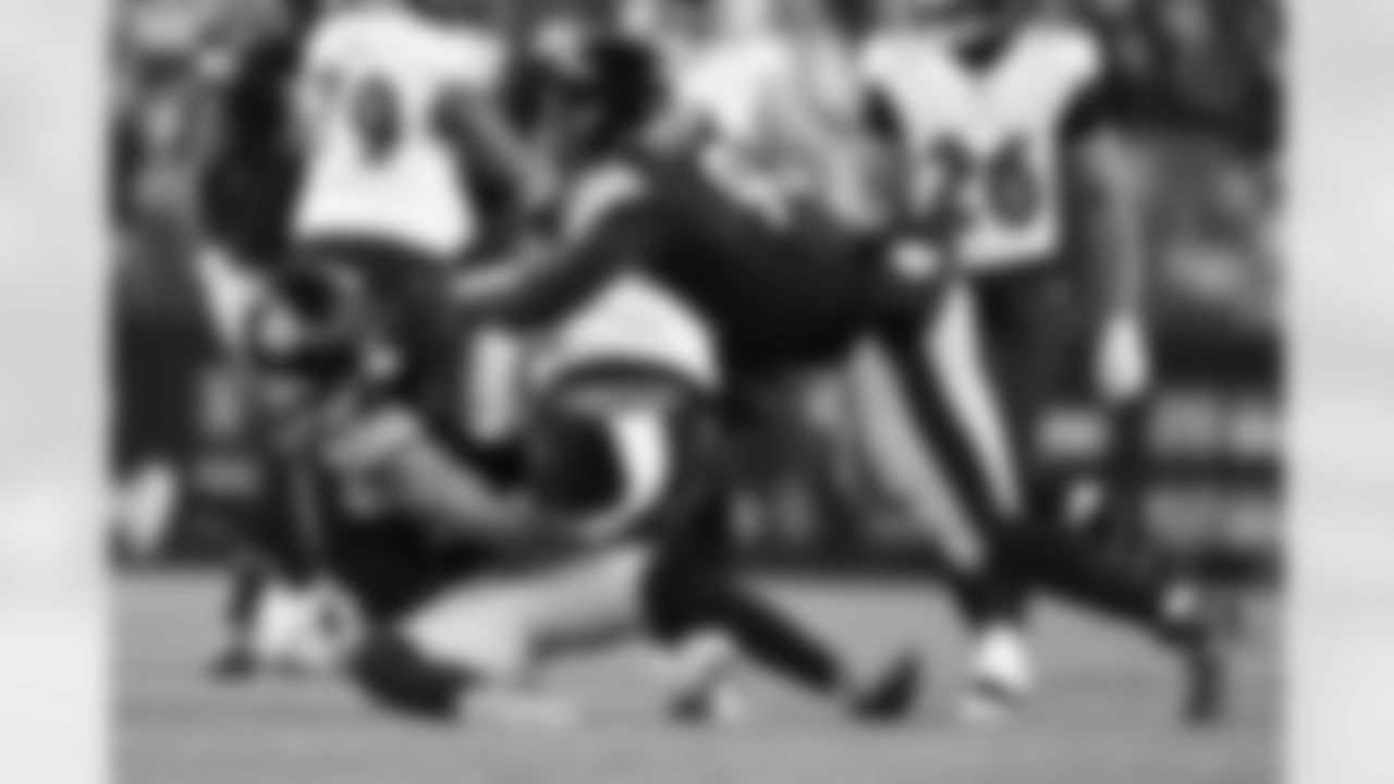 Pittsburgh Steelers linebacker Nick Herbig (51) and defensive tackle Esezi Otomewo (93) during a regular season game between the Pittsburgh Steelers and the Baltimore Ravens, Sunday, Jan. 4, 2026 in Pittsburgh, PA.  (Karl Roser / Pittsburgh Steelers)