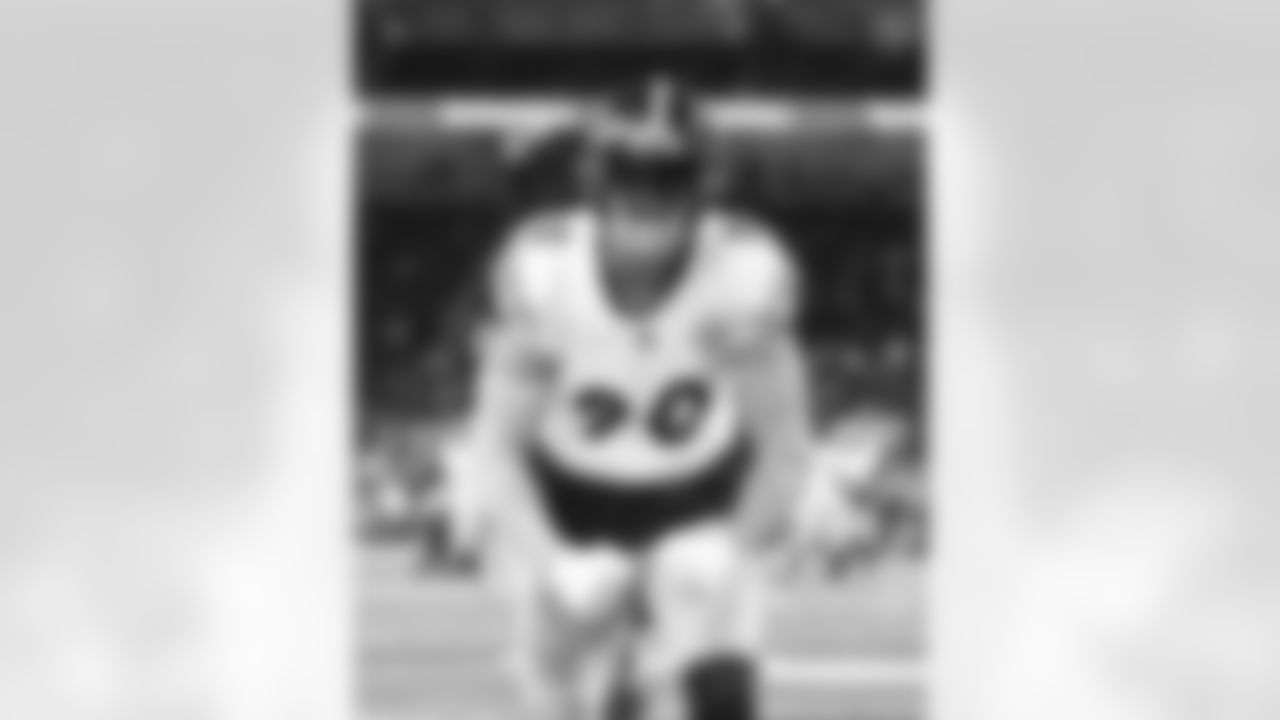 Pittsburgh Steelers linebacker T.J. Watt (90) prior to a preseason game between the Pittsburgh Steelers and the Detroit Lions, on Saturday August 24, 2024 in Detroit, Michigan. (Karl Roser / Pittsburgh Steelers)