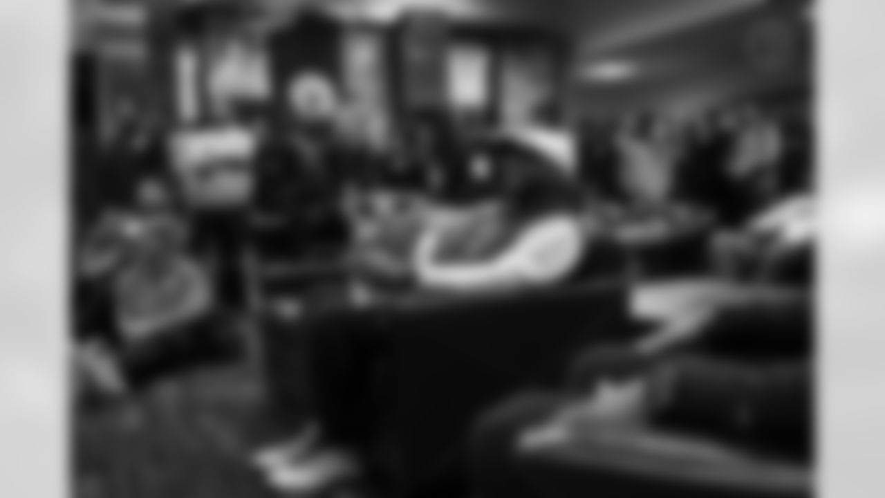 The Pittsburgh Symphony performs holiday music for the Steelers at the UPMC Rooney Sports Complex Thursday, Dec. 18, 2025 in Pittsburgh, PA. (Alysa Rubin / Pittsburgh Steelers)