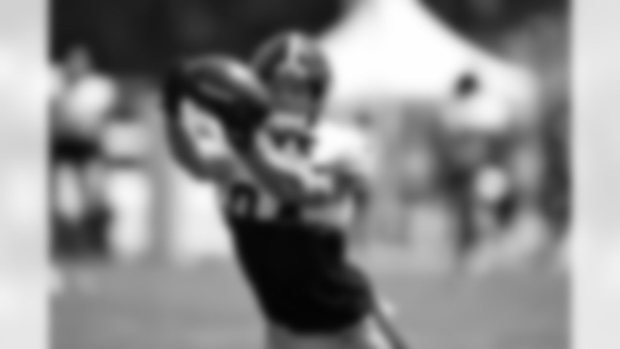 Pittsburgh Steelers running back Max Hurleman (34) trains at Saint Vincent College during the 2025 Steelers Training Camp on Wednesday July 30, 2025 in Latrobe, PA. (Karl Roser / Pittsburgh Steelers)
