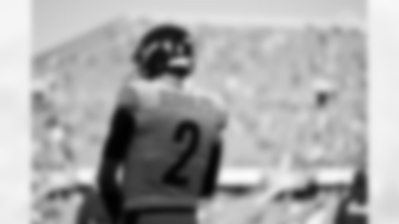 Pittsburgh Steelers quarterback Mason Rudolph (2) during a regular season game between the Pittsburgh Steelers and the Chicago Bears, Sunday, Nov. 23, 2025 in Chicago, IL. (Karl Roser / Pittsburgh Steelers)