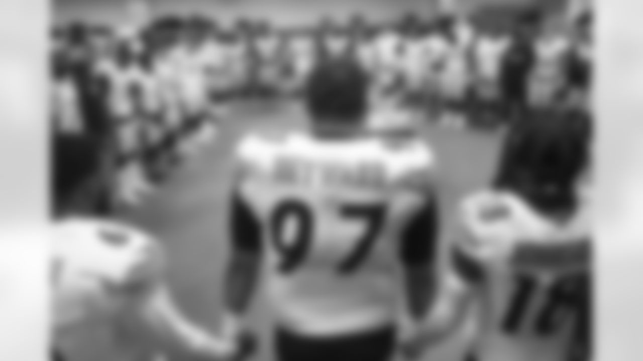 Pittsburgh Steelers defensive tackle Cameron Heyward (97) during a regular season game between the Pittsburgh Steelers and the Cincinnati Bengals, Sunday, Nov. 26, 2023 in Cincinnati, OH. (Karl Roser / Pittsburgh Steelers)