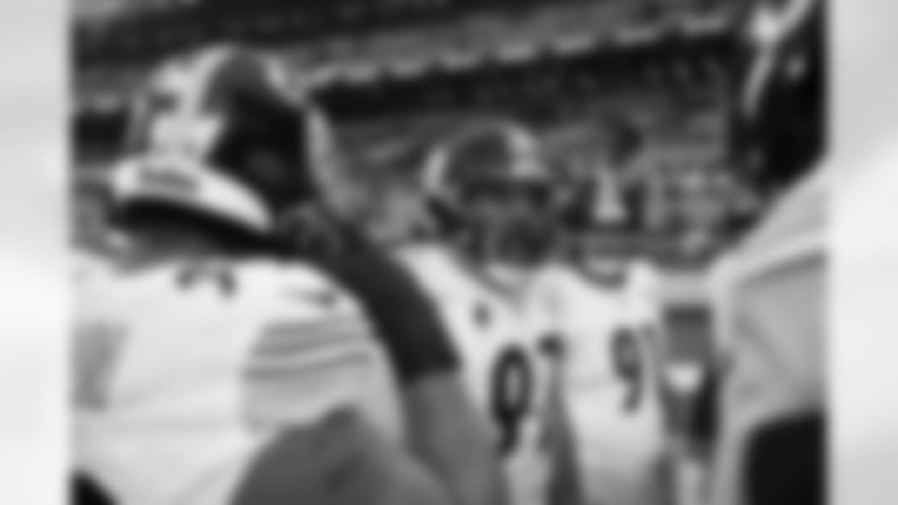 Pittsburgh Steelers defensive tackle Cameron Heyward (97) during a regular season game between the Pittsburgh Steelers and the Cleveland Browns, Sunday, Dec. 28, 2025 in Cleveland, OH. (Alysa Rubin / Pittsburgh Steelers)