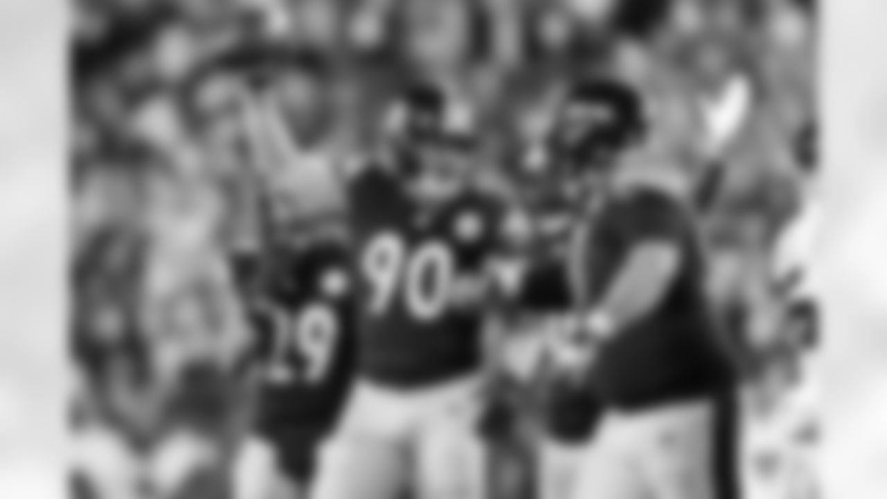 Pittsburgh Steelers linebacker T.J. Watt (90) during a postseason Wild Card game between the Pittsburgh Steelers and the Houston Texans, Monday, Jan. 12, 2026 in Pittsburgh, PA. (Karl Roser / Pittsburgh Steelers)