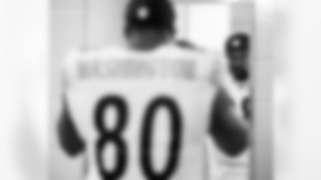 Pittsburgh Steelers tight end Darnell Washington (80) prior to a regular season game between the Pittsburgh Steelers and the Baltimore Ravens, Sunday, Dec. 7, 2025 in Baltimore, MD. The Steelers defeated the Ravens 27-22. (Karl Roser / Pittsburgh Steelers)