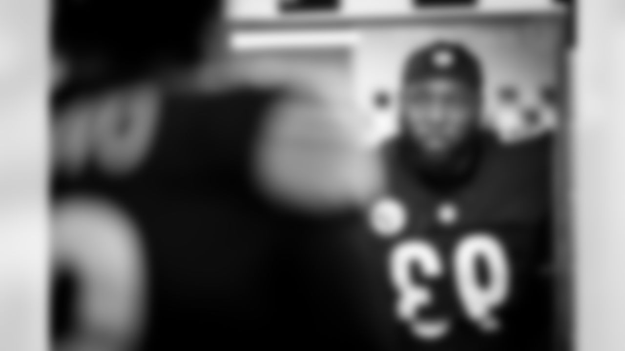 Pittsburgh Steelers defensive tackle Esezi Otomewo (93) during a regular season game between the Pittsburgh Steelers and the Cleveland Browns, Sunday, Oct. 12, 2025 in Pittsburgh, PA. (Karl Roser/ Pittsburgh Steelers)