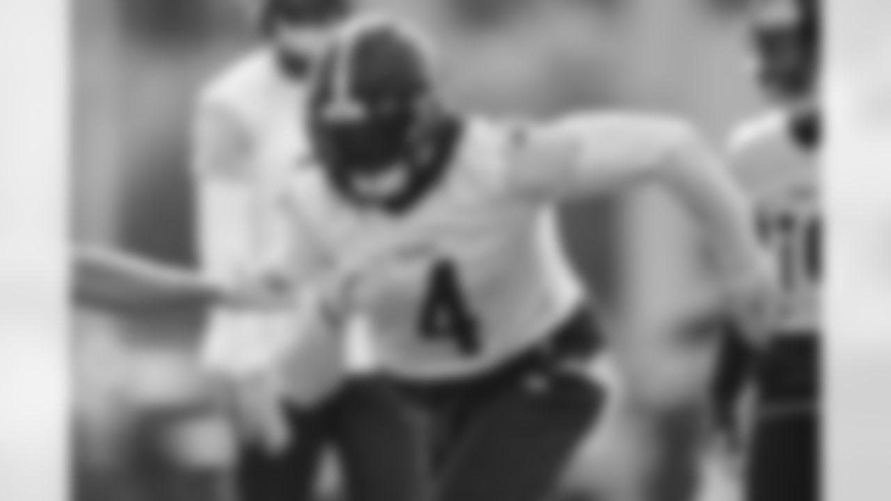 Pittsburgh Steelers wide receiver DK Metcalf (4) during practice at the UPMC Rooney Sports Complex preparing for a Week 10 matchup against the Los Angeles Chargers, Wednesday, Nov. 5, 2025 in Pittsburgh, PA. (Alysa Rubin / Pittsburgh Steelers)