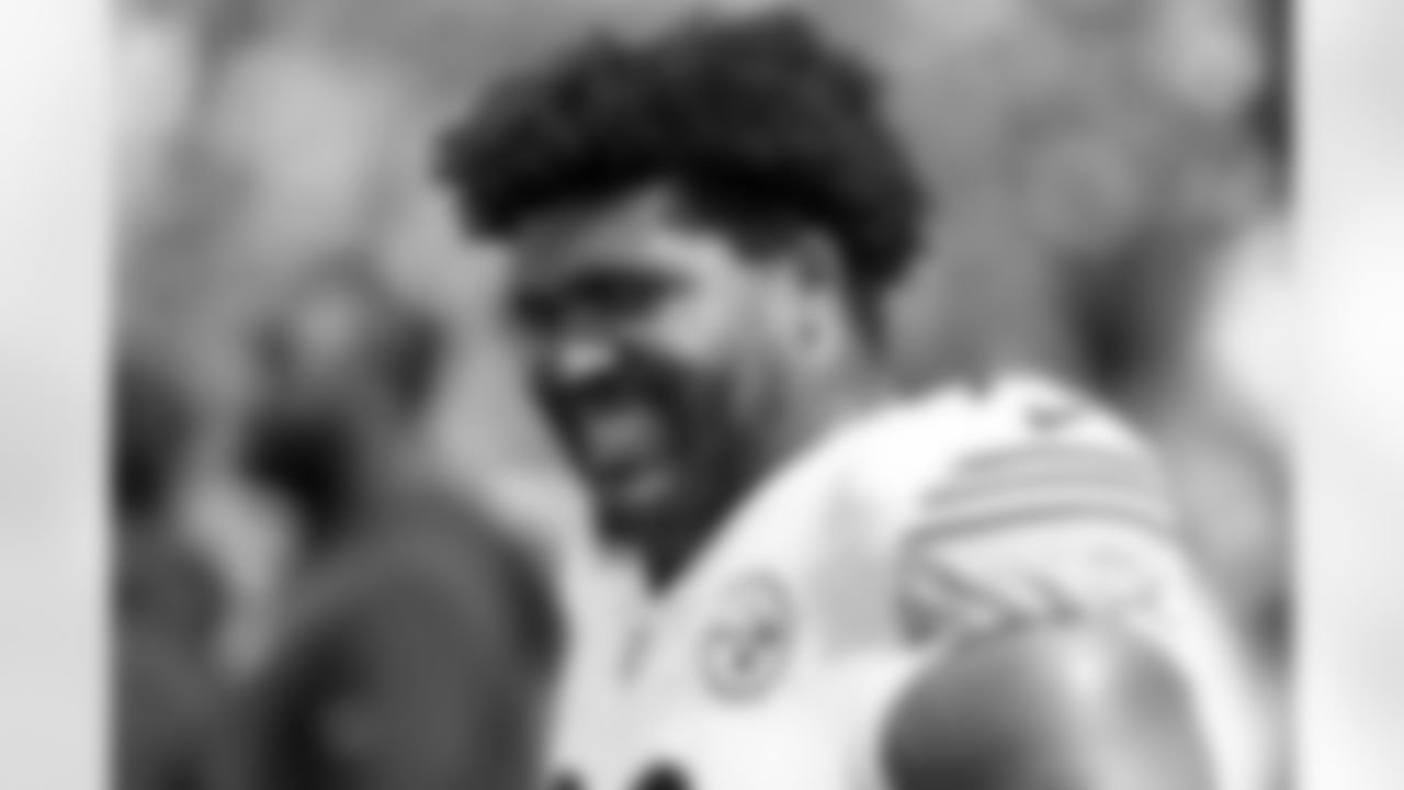 Pittsburgh Steelers defensive tackle Derrick Harmon (99) during a regular season game between the Pittsburgh Steelers and the New England Patriots, Sunday, Sept. 21, 2025 in Foxborough, MA. (Jared Wickerham / Pittsburgh Steelers)