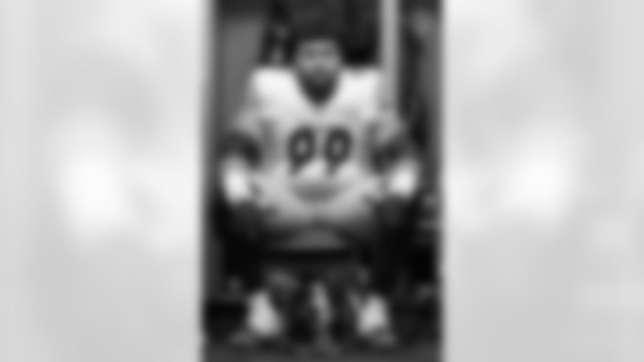 Pittsburgh Steelers defensive tackle Derrick Harmon (99) during a regular season game between the Pittsburgh Steelers and the Detroit Lions, Sunday, Dec. 21, 2025 in Detroit, MI. (Karl Roser / Pittsburgh Steelers)