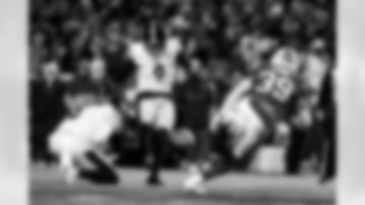 Pittsburgh Steelers kicker Chris Boswell (9) during a postseason Wild Card game between the Pittsburgh Steelers and the Buffalo Bills, Monday, Jan. 15, 2024 in Buffalo, NY. (Karl Roser / Pittsburgh Steelers)